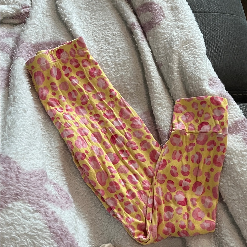 B52 Birdie Bean 5t Bamboo Leggings— P/Y Leopard Print